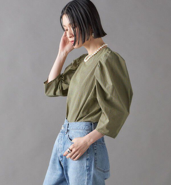 SHIPS for women「SHIPS NINE CASE:〈洗濯機可能〉パフスリーブ ブラウス」|シャツ・ブラウス|