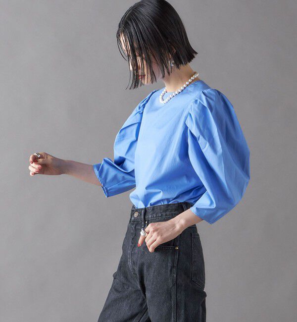 SHIPS for women「SHIPS NINE CASE:〈洗濯機可能〉パフスリーブ ブラウス」|シャツ・ブラウス|