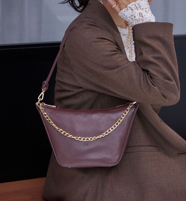 SHIPS for women「AULENTTI: 3WAY チェーン バッグ」|ショルダー・メッセンジャー|