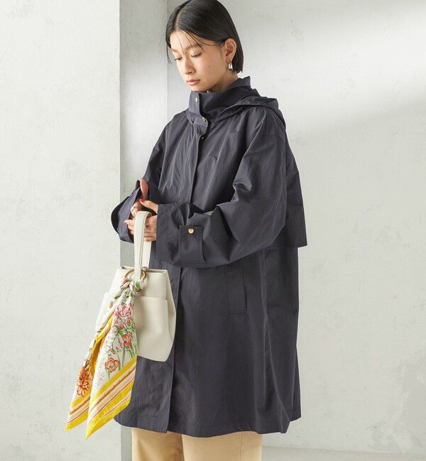 SHIPS for women「〈手洗い可 / 撥水加工 / UVカット〉 スタンドカラー フード コート」|その他|