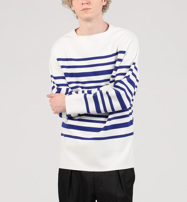TOMORROWLAND MENS「TOMORROWLAND tricot スビンコットン ニットバスクシャツ」|ニット・セーター|