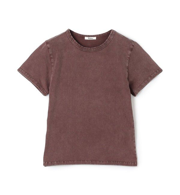 Edition「ストレッチコットンガーメントダイ プルオーバー」|Tシャツ・カットソー|37 ダークレッド