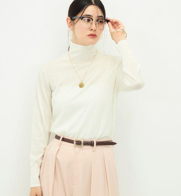 NOLLEY'S sophi「【新色追加】【一部WEB限定カラー】《抗ピンリング/手洗い可能》ウール100 18Ｇハイネックプルオーバー」|ニット・セーター|
