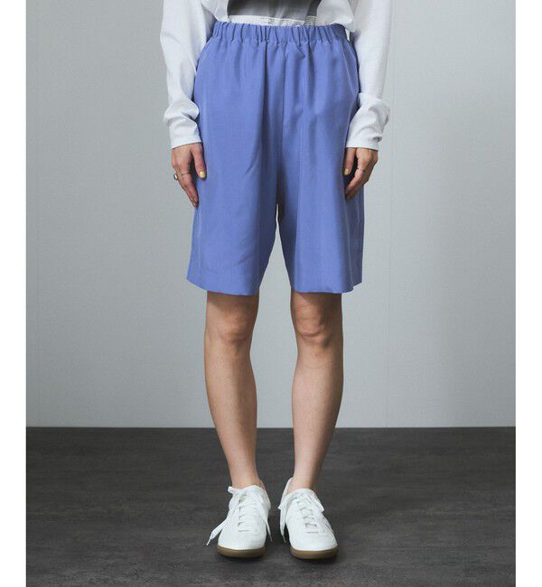 SALON adam et rope'「[25SS]GENTLE SILKショートパンツ【セットアップ対応】」|チノ|