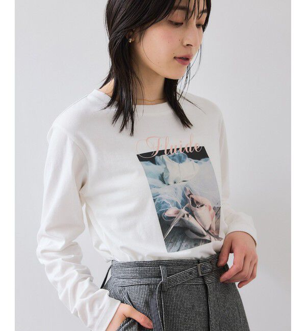 VIS「フォト＆ロゴアソートロングスリーブTシャツ」|Tシャツ・カットソー|