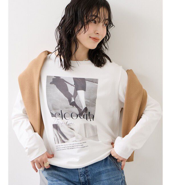 VIS「ロゴ＆フォトアソートプリントロンT」|Tシャツ・カットソー|