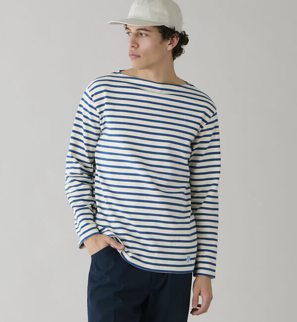 ORCIVAL「ORCIVAL | コットンロード ボートネック フレンチバスクTシャツ MEN」|Tシャツ・カットソー|