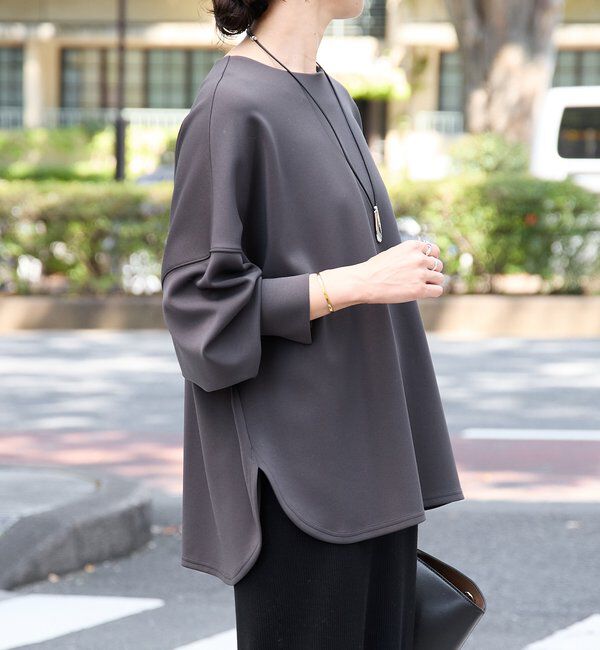  「【楽ちんキレイ】ダンボールポンチョプルオーバー」|Tシャツ・カットソー|