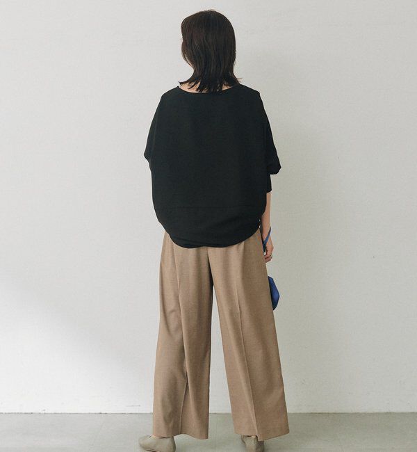  「リブ付きジョーゼットドルマンブラウス」|シャツ・ブラウス|