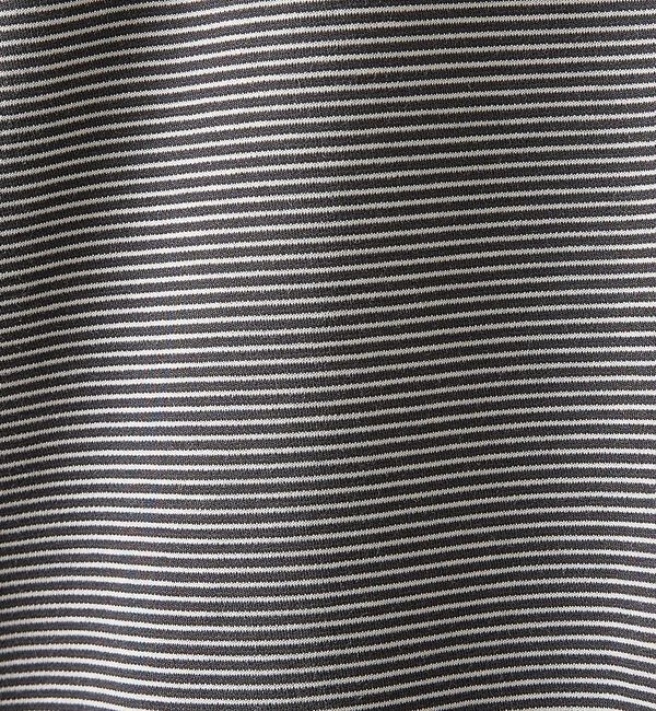 ABAHOUSE「コットンポンチ モダンフィット ボーダーロンT / オーバーサイズ」|Tシャツ・カットソー|