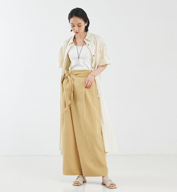 qualite「ライトリネンラップパンツ」|その他|