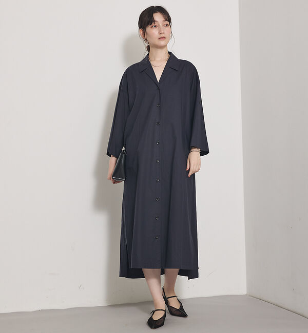 qualite「ダンプシャツワンピース」|ワンピース|