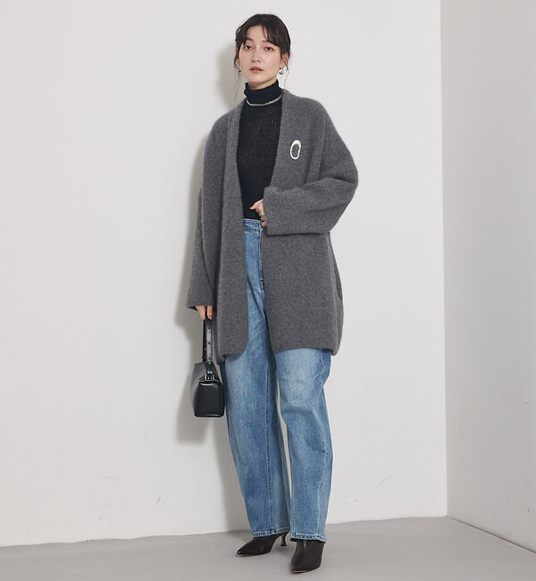qualite「【冬の主役レイヤード】ウールカシミアシアータートルニット」|ニット・セーター|
