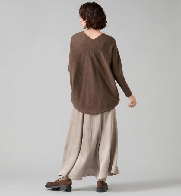 Liesse「【定番】カシミア混Vネックビッグニット」|ニット・セーター|