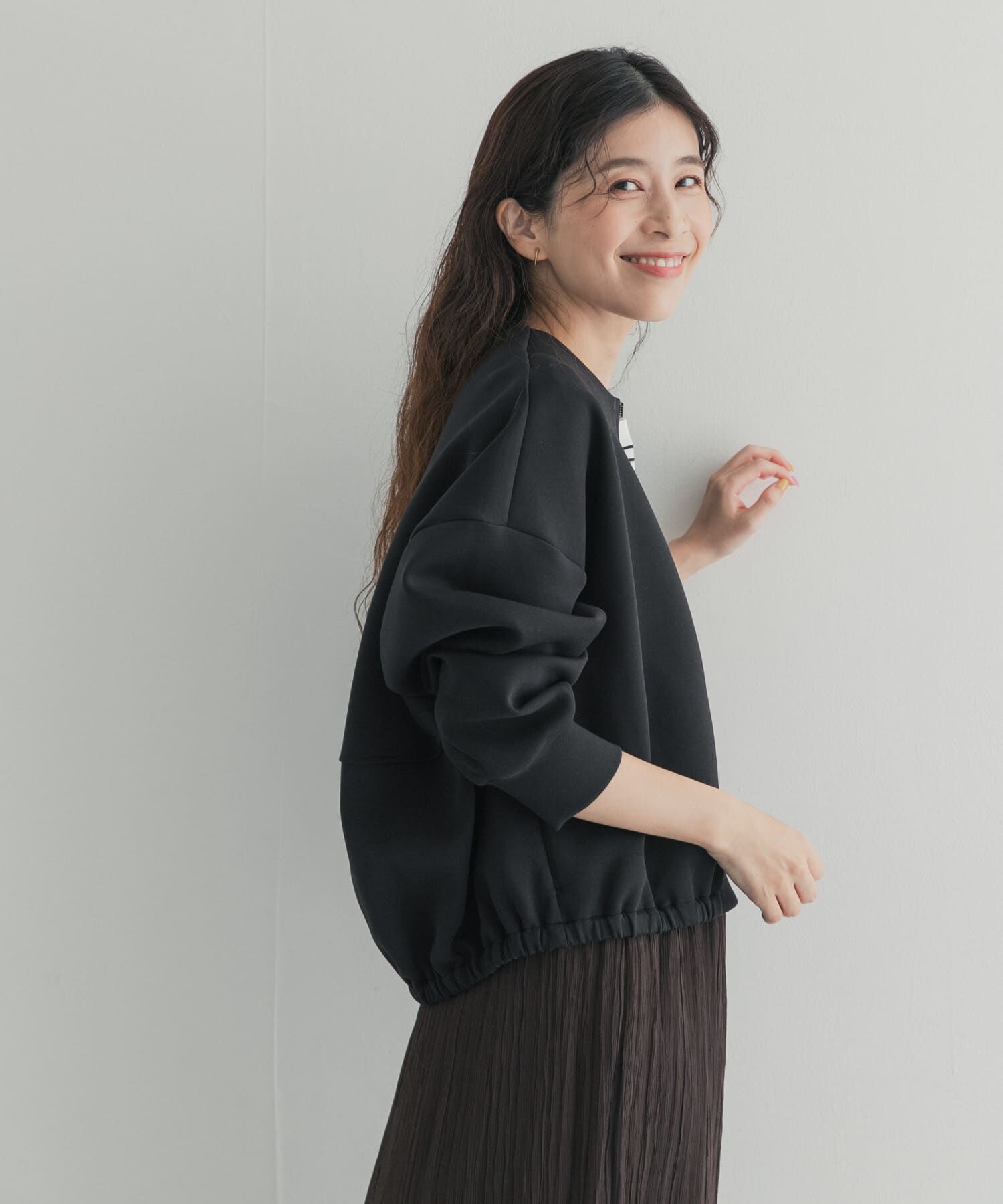 URBAN RESEARCH DOORS「ダンボールZIPカーディガン 26AW」|カーディガン|
