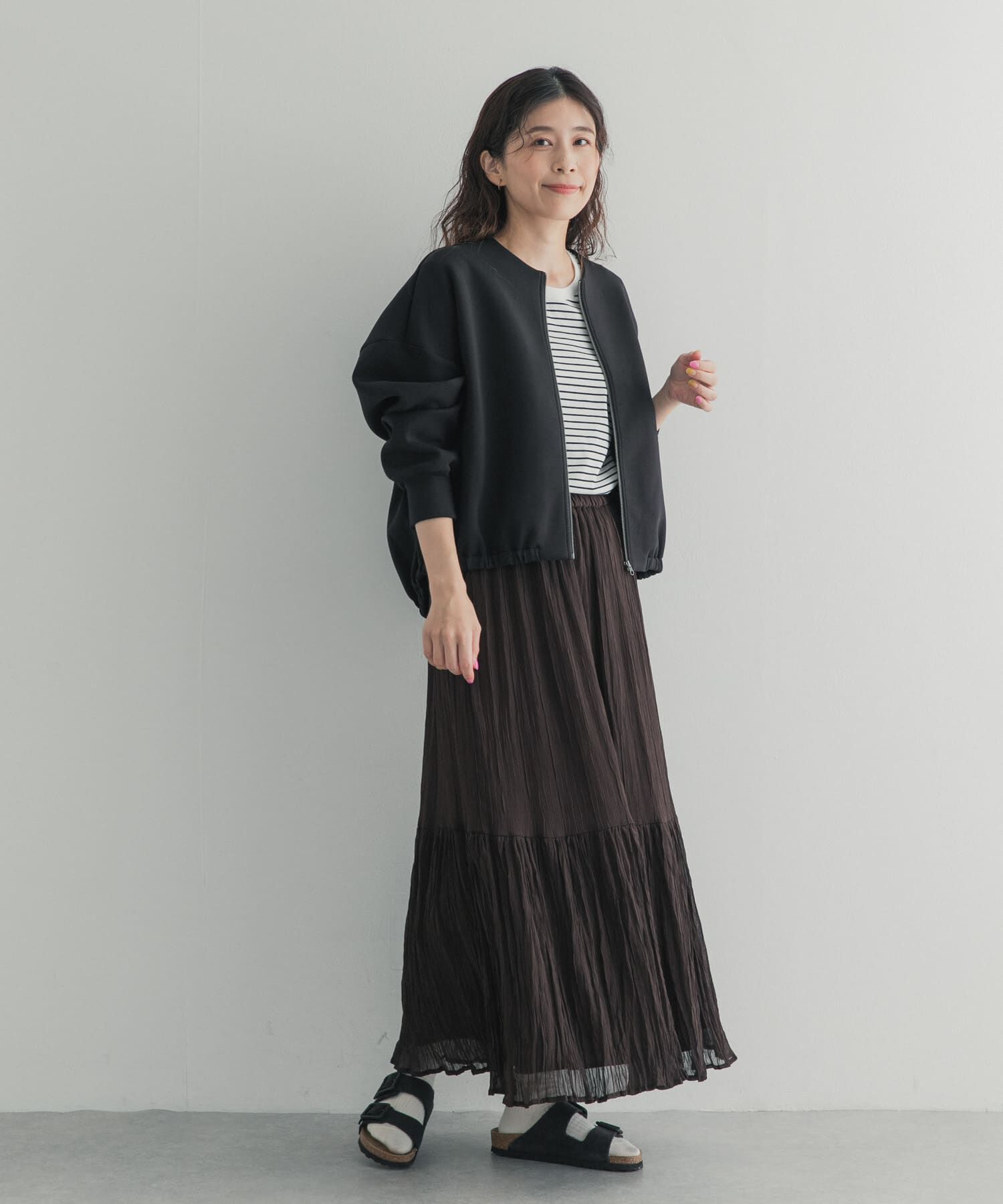 URBAN RESEARCH DOORS「ダンボールZIPカーディガン 26AW」|カーディガン|