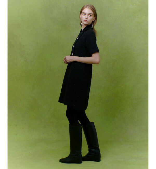 LOULOU WILLOUGHBY「【LOULOU WILLOUGHBY】ニットツィードワンピース」|ワンピース|