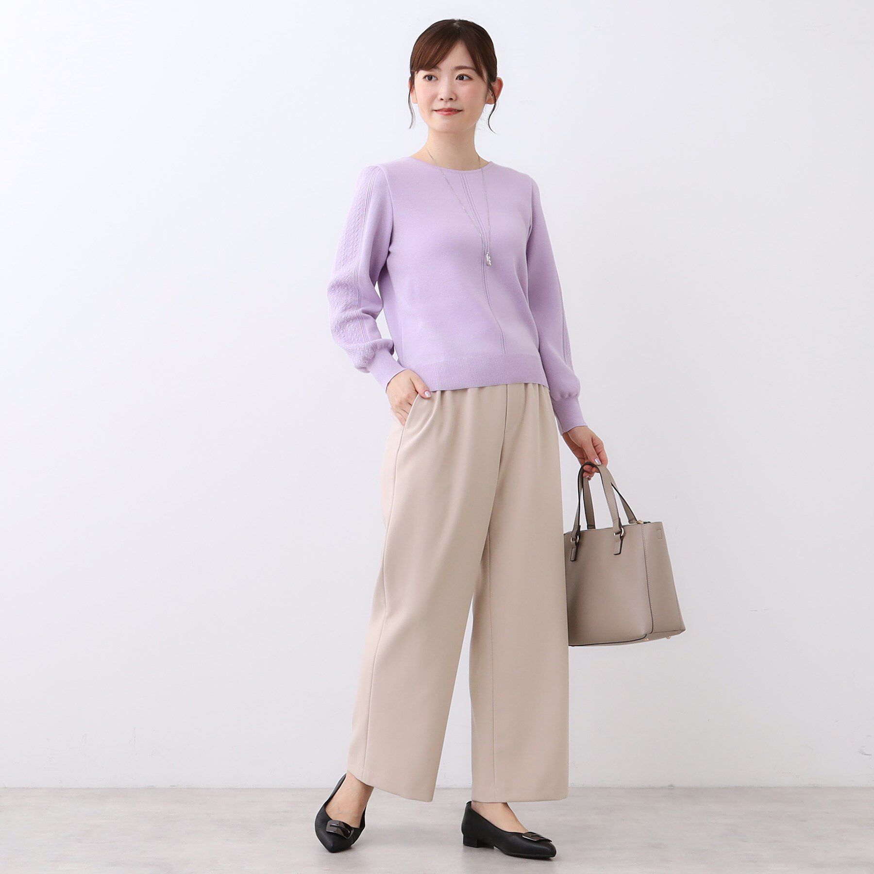 Reflect「【選べる8色／スカートにもパンツにも◎】ウール混ボートネックニット」|ニット・セーター|
