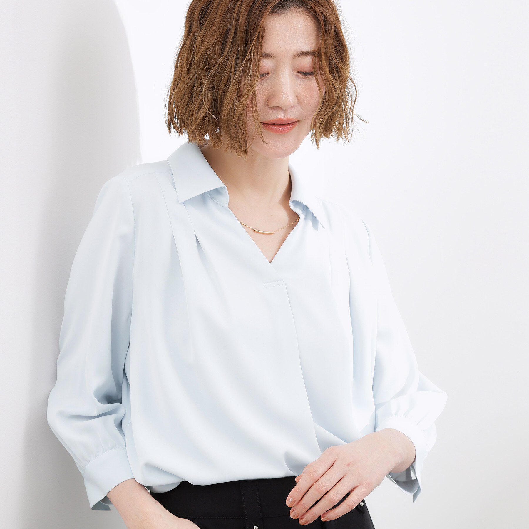 grove「高評価！【洗える】チャーム付きマルチWAYボウタイブラウス」|シャツ・ブラウス|