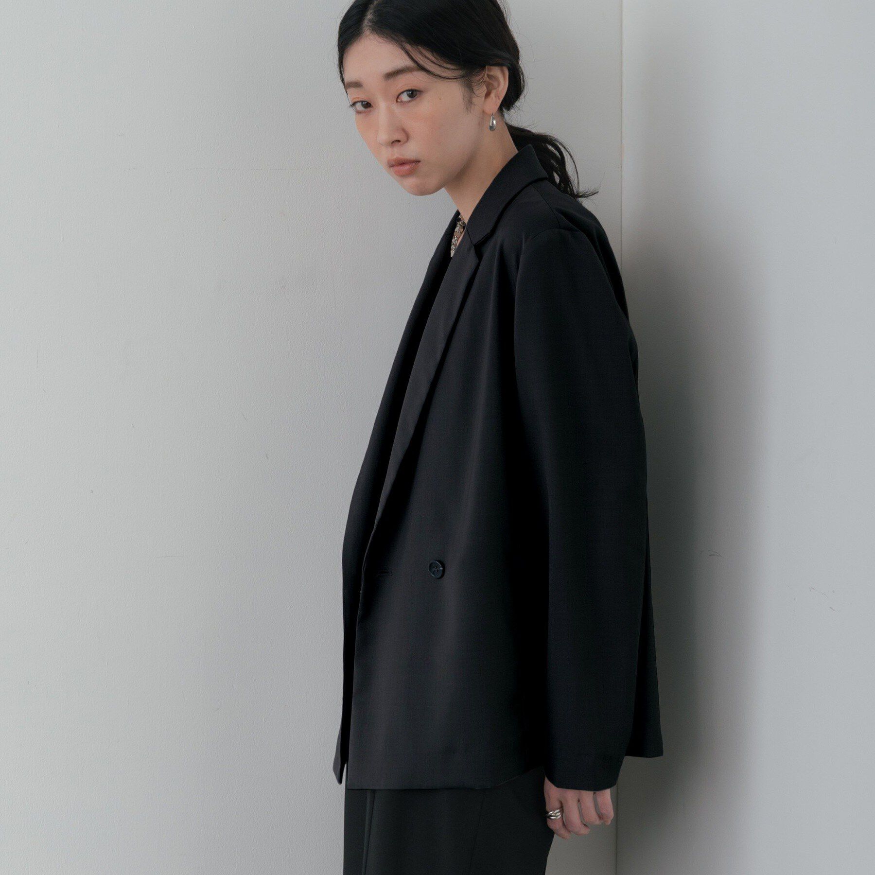 GALLEST「Comfy SET UP｜ダブルブレストイージージャケット【セットアップ対応／通勤／カセット服／接触」|テーラードジャケット|