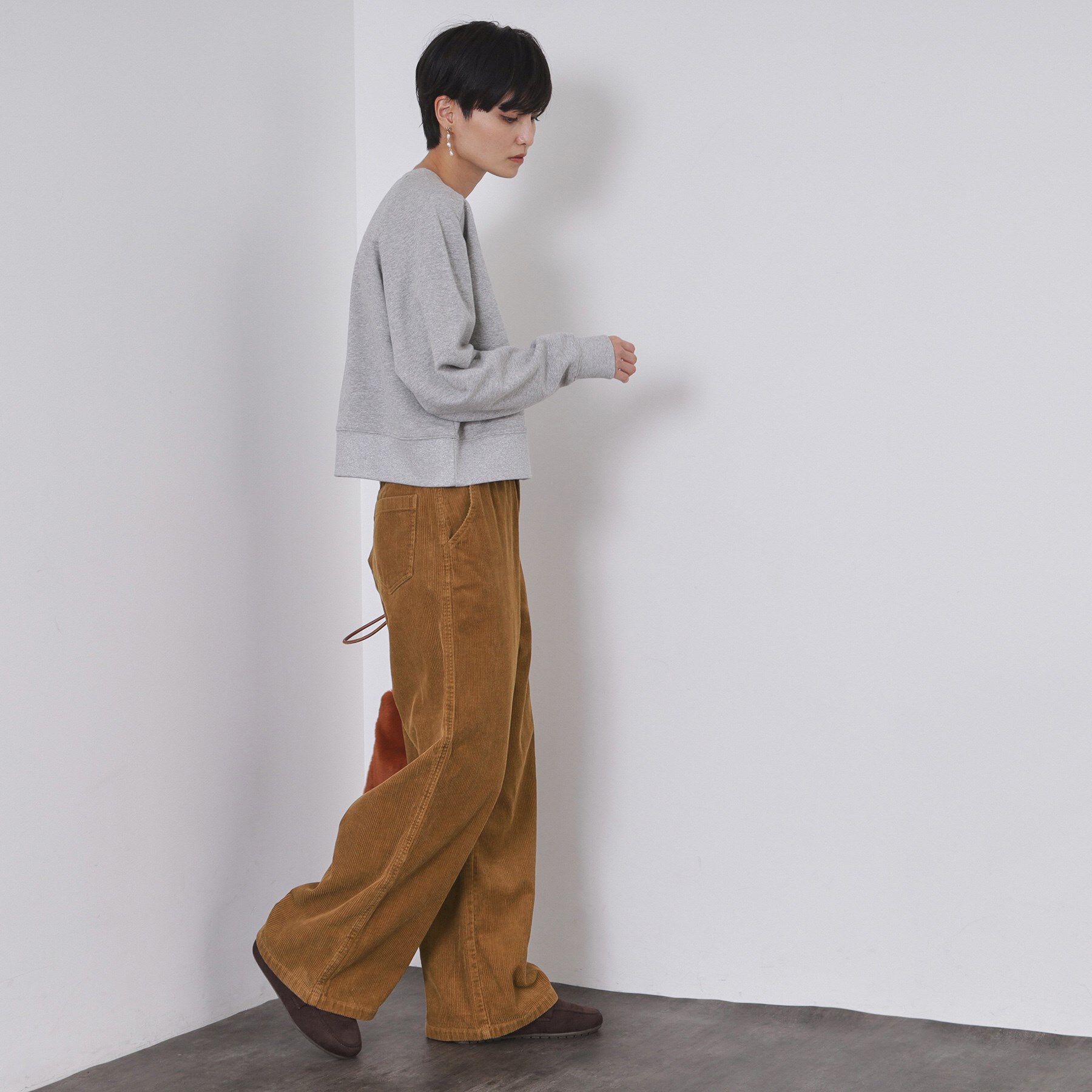 OPAQUE.CLIP「コーデュロイワイドパンツ【洗濯機OK】」|その他|
