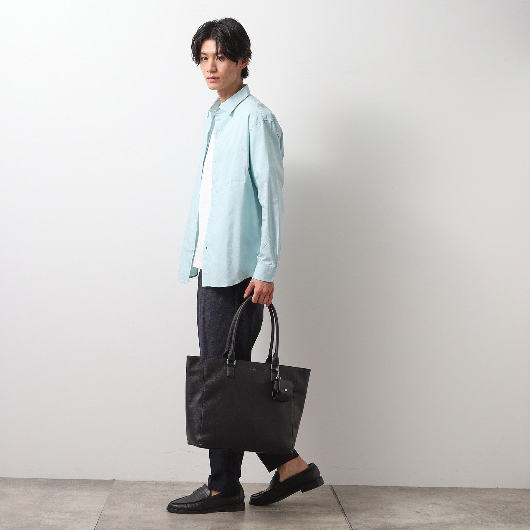 THE SHOP TK「【ご好評につき再入荷！！】合皮トートバッグ イヤホンケース付き/A4収納可/PCスリーブ付き/ビジネ」|トートバッグ|