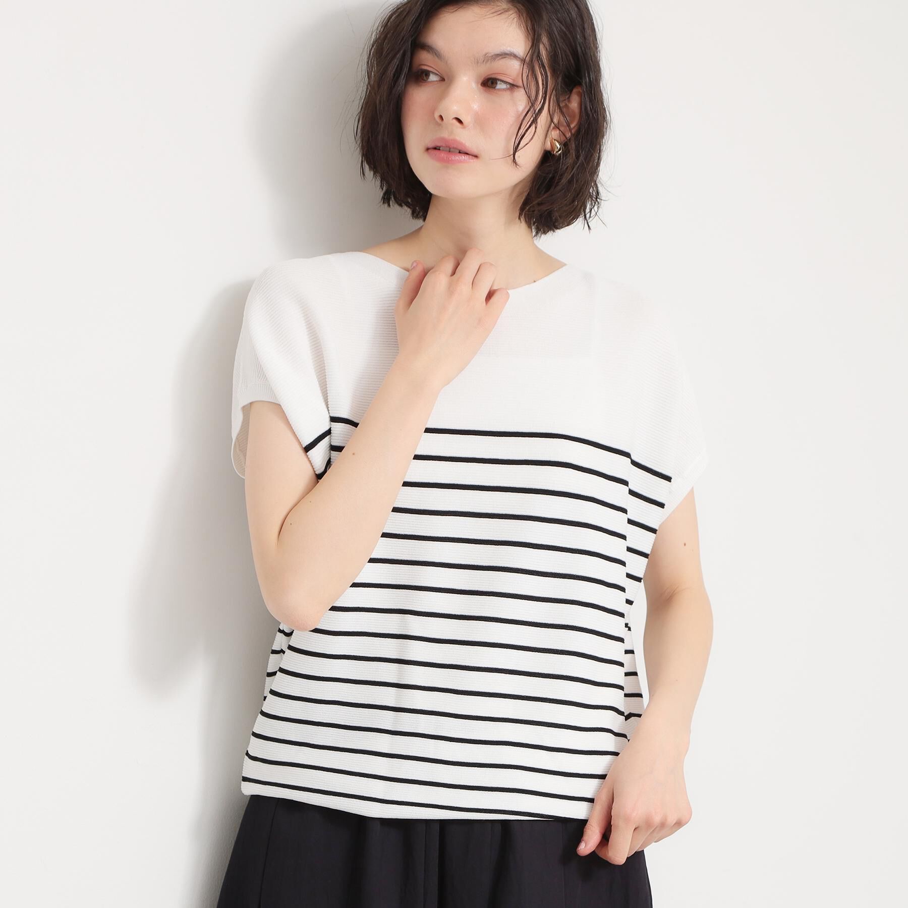 THE SHOP TK「【6色展開】さらさらフレンチニット【毛玉になりにくい/洗濯機OK】」|ニット・セーター|