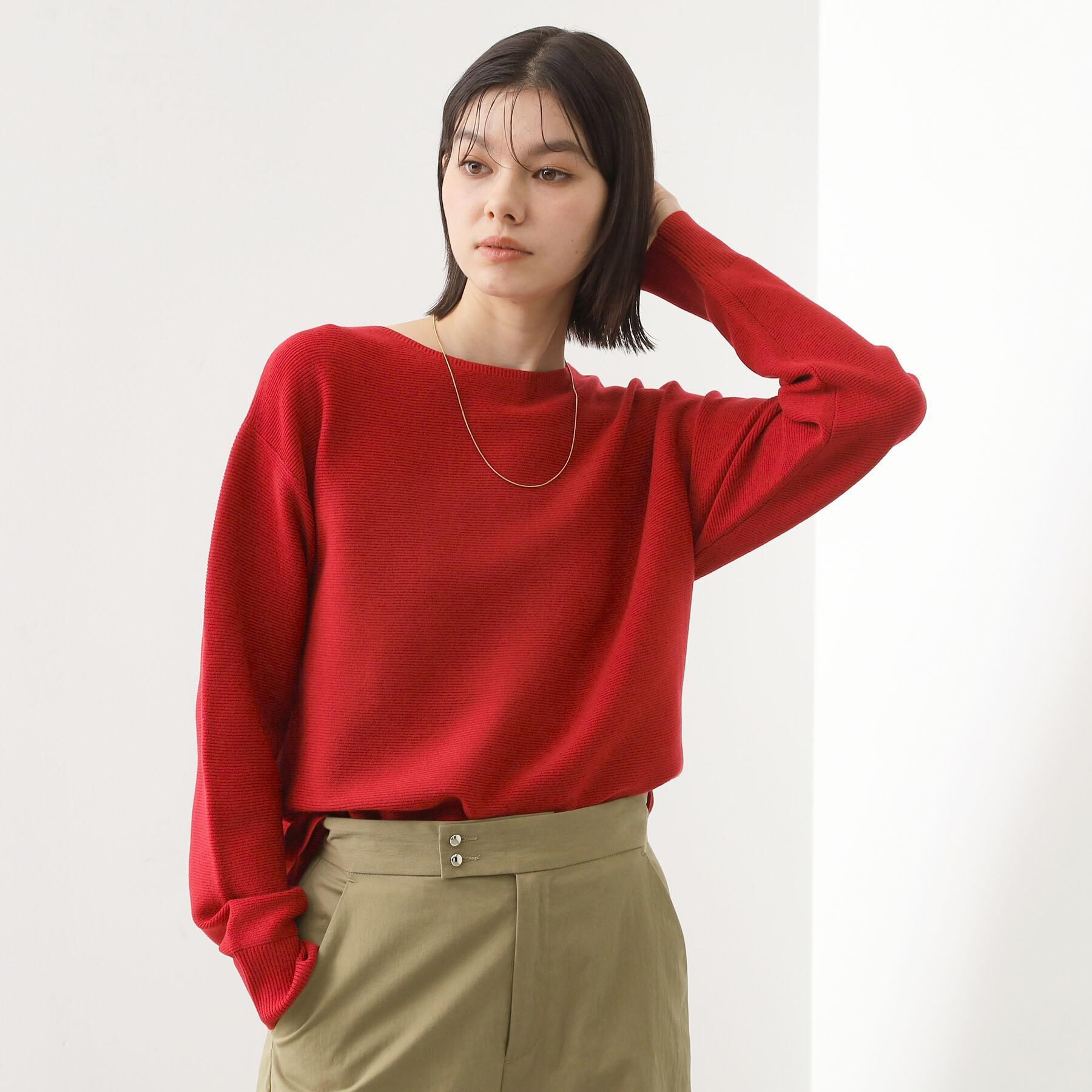THE SHOP TK「【S-XLサイズ/選べる7色】どこから見ても美しい ガーターニット/毛玉になりにくい/洗濯機OK」|ニット・セーター|