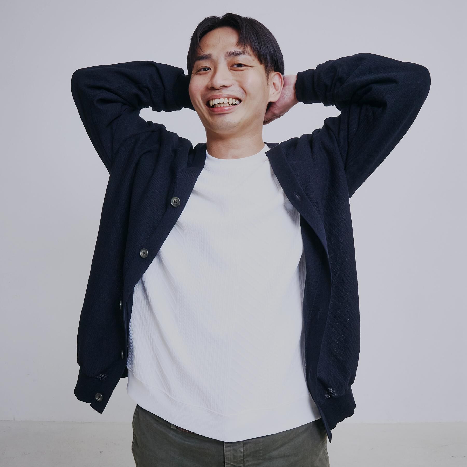 THE SHOP TK「【無地に飽きた方へ】ふくれジャカードスウェット　洗濯機OK/6色展開/ユニセックスでおすすめ！」|パーカー|