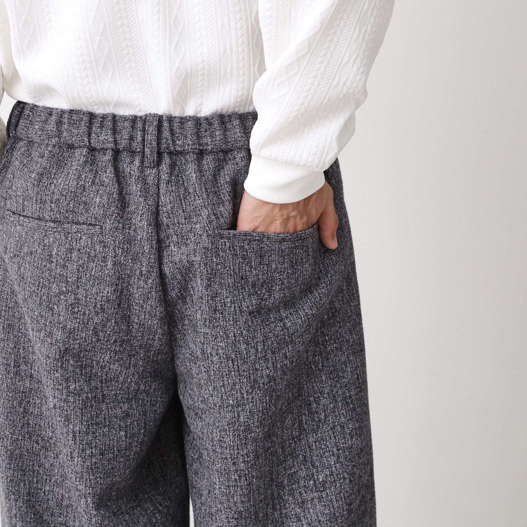 THE SHOP TK「ツイードワイドパンツ 【洗濯機OK／セットアップ可】」|その他|