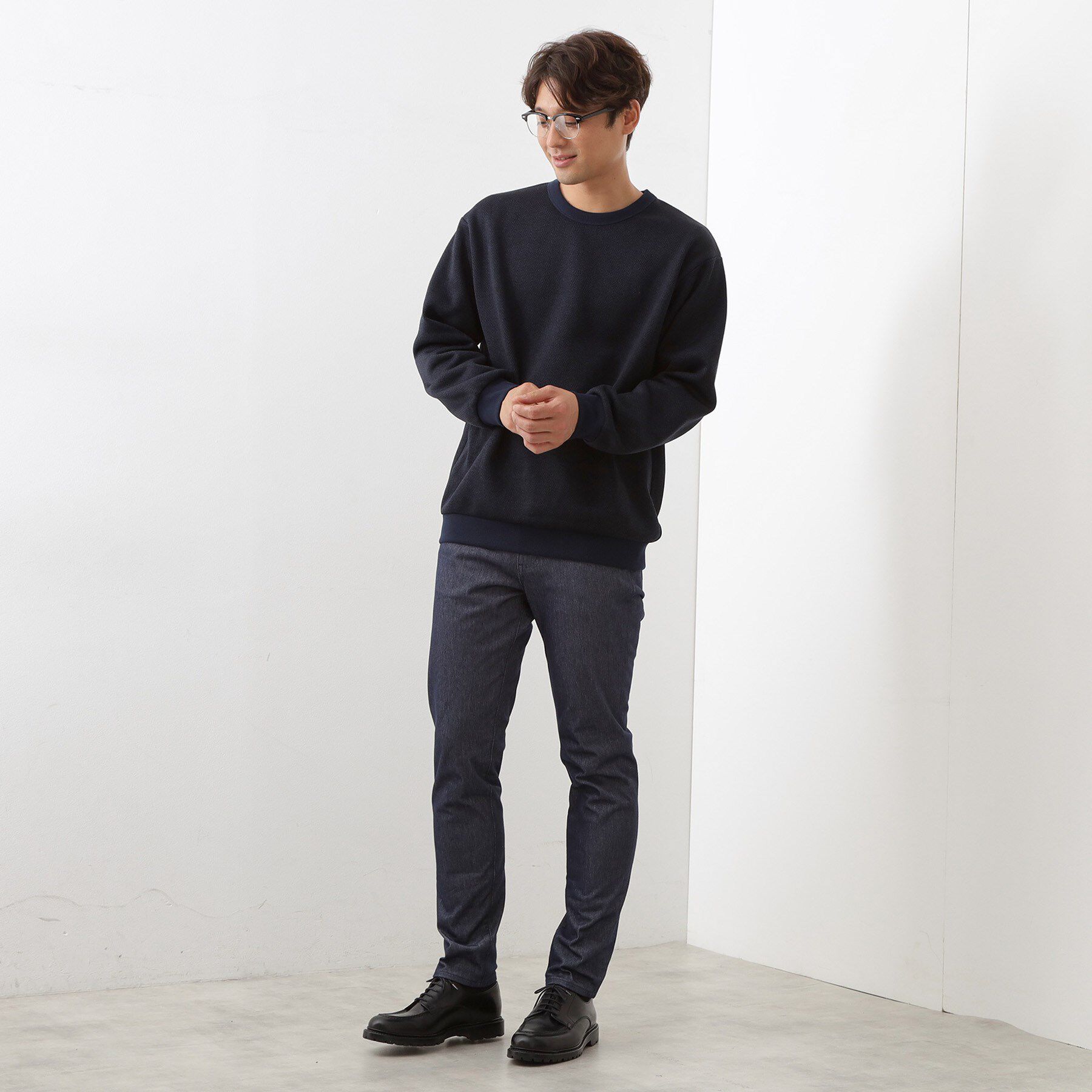 THE SHOP TK「【裏起毛で暖かい】レトロフリーススウェット 洗濯機OK」|パーカー|