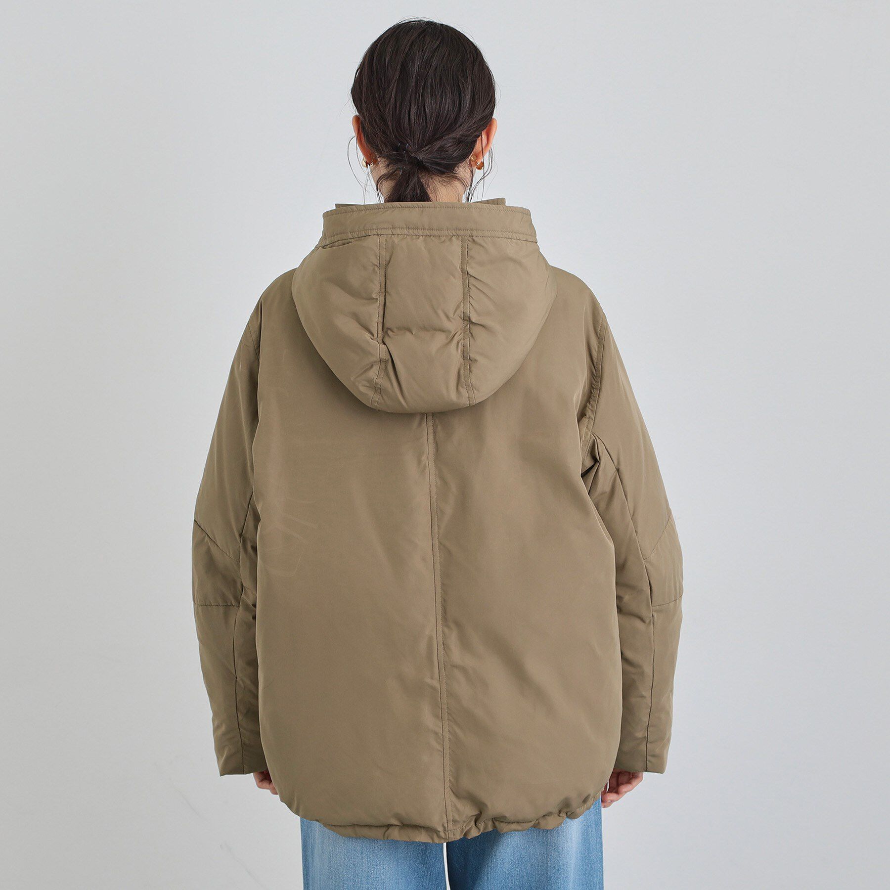 THE SHOP TK「【ぎゅっとされているような暖かさ】撥水中綿ブルゾン」|ダウン|