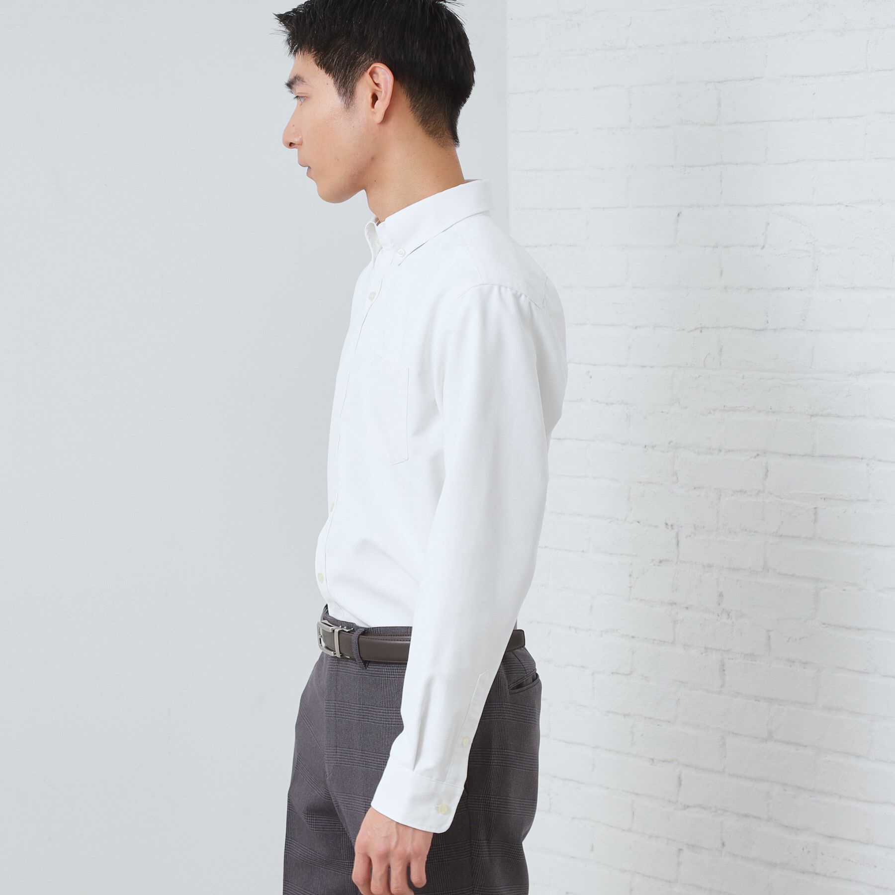 THE SHOP TK「【ON/OFF兼用】シャンブレー オックスシャツ 洗濯機OK / 吸水速乾 / 汗じみ防止」|シャツ・ブラウス|