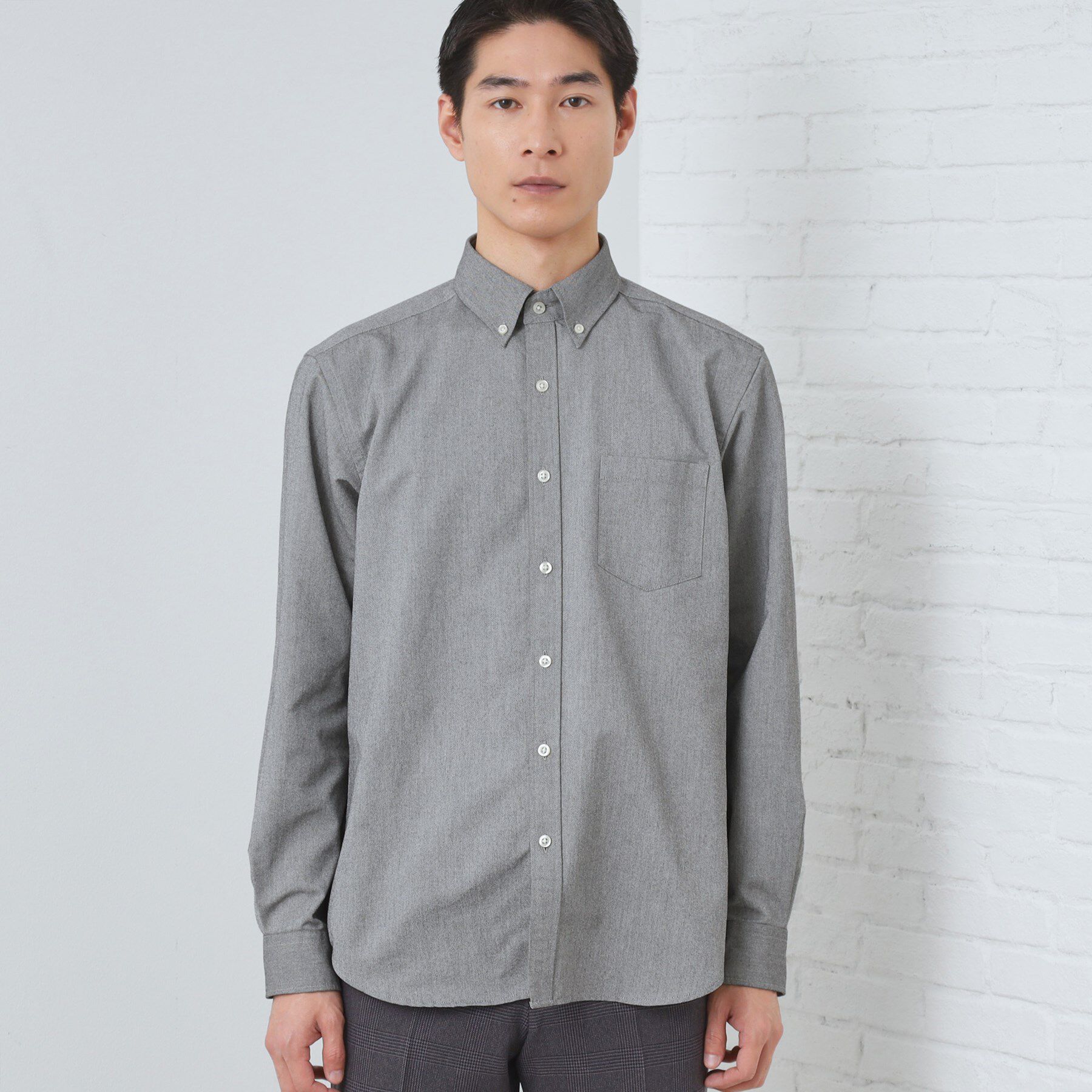 THE SHOP TK「【ON/OFF兼用】シャンブレー オックスシャツ 洗濯機OK / 吸水速乾 / 汗じみ防止」|シャツ・ブラウス|