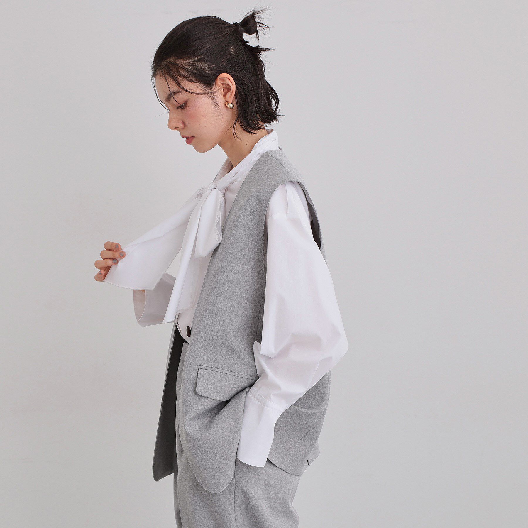 THE SHOP TK「【通勤にもカジュアルにも】CAVIAN ジレ/セットアップ可」|ベスト・ジレ|