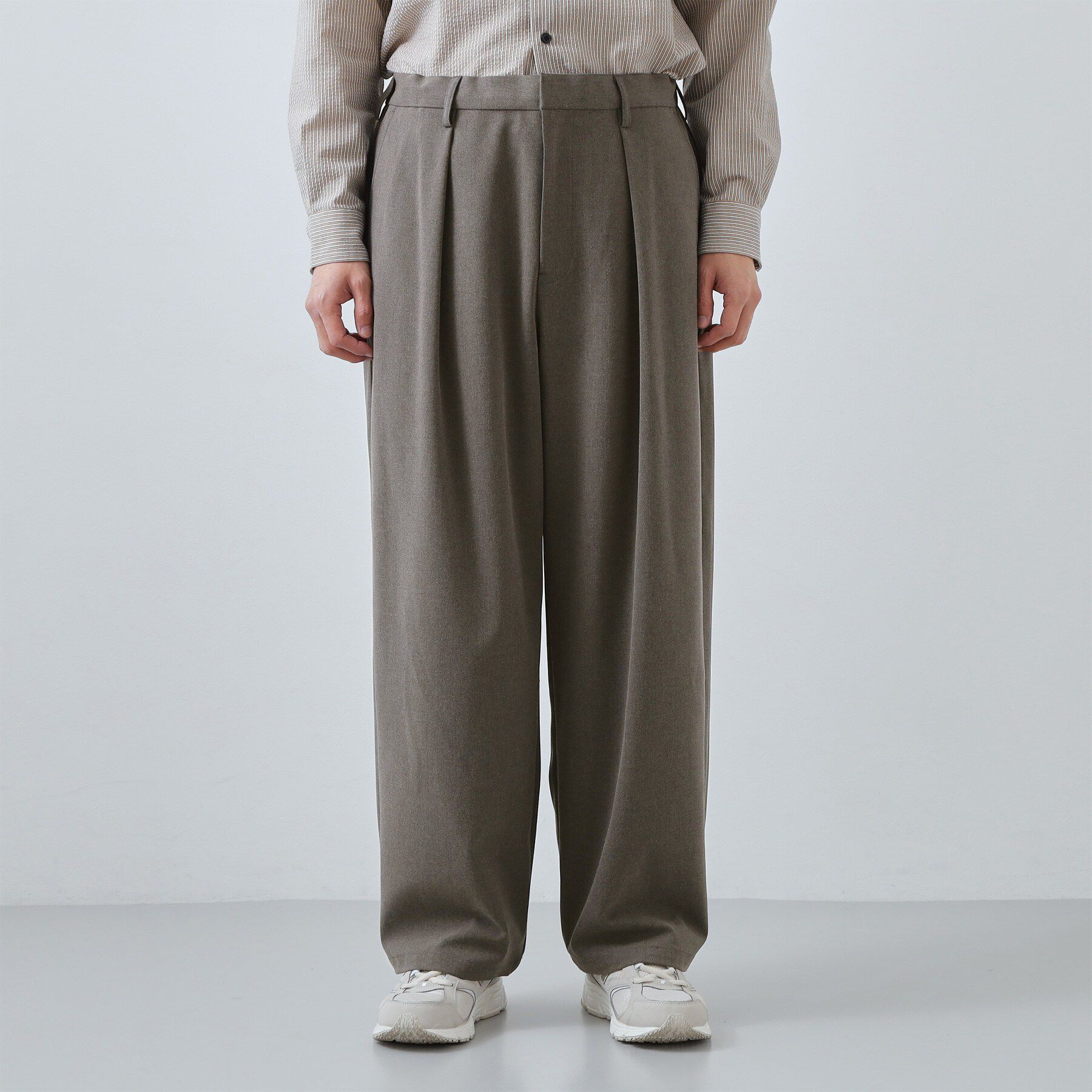 THE SHOP TK「【半歩先のオシャレ】バレルレッグ パンツ 洗濯機OK」|その他|