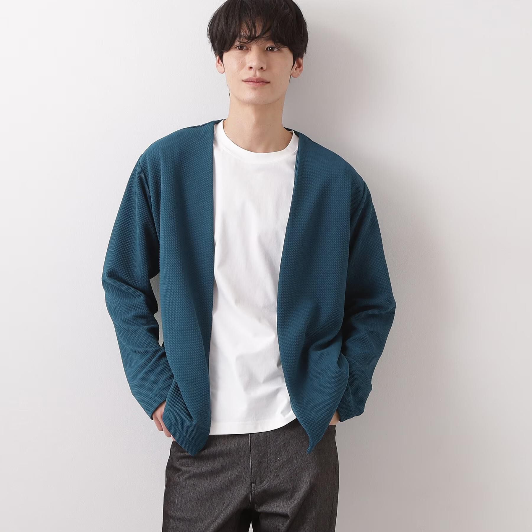 THE SHOP TK「【2点セット】カーディガン＋半袖Tシャツ 洗濯機OK」|カーディガン|