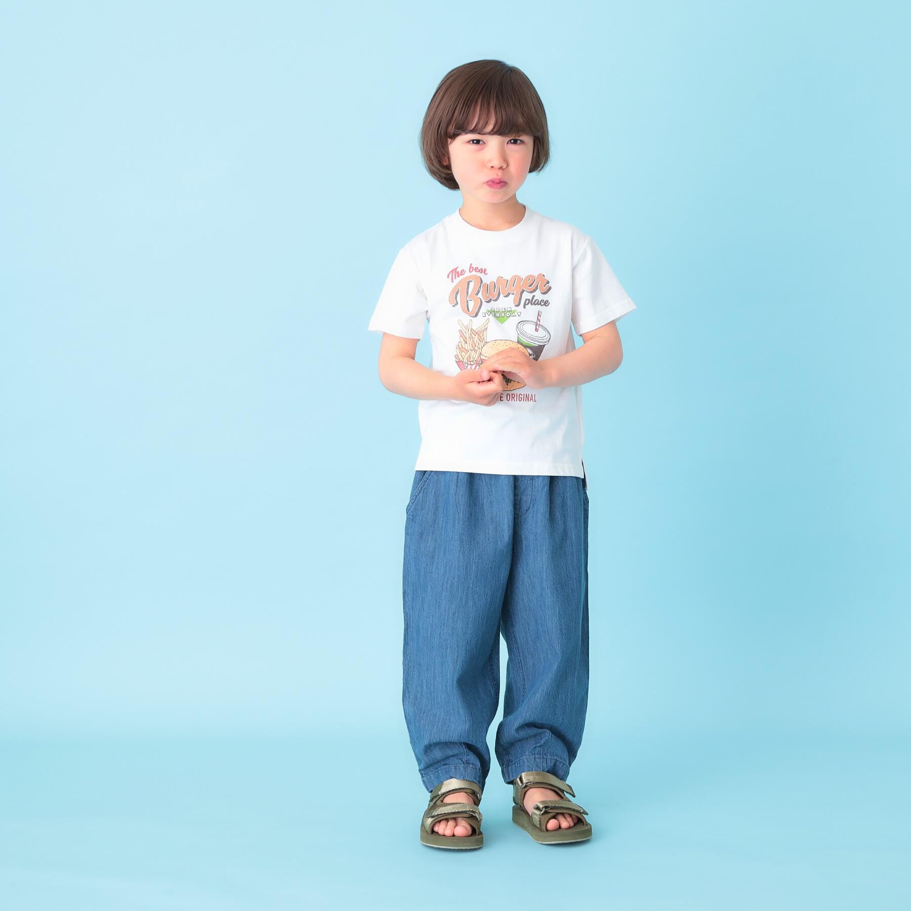 THE SHOP TK「デニム 裾ゴム ジョガーパンツ」|その他|
