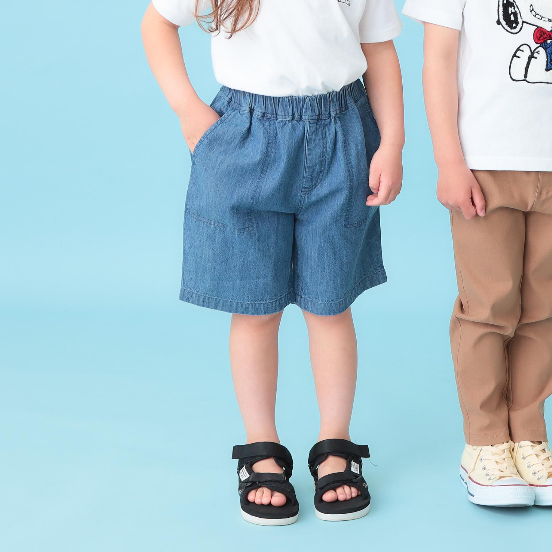 THE SHOP TK「デニム ショートパンツ」|その他|ブルー(091)