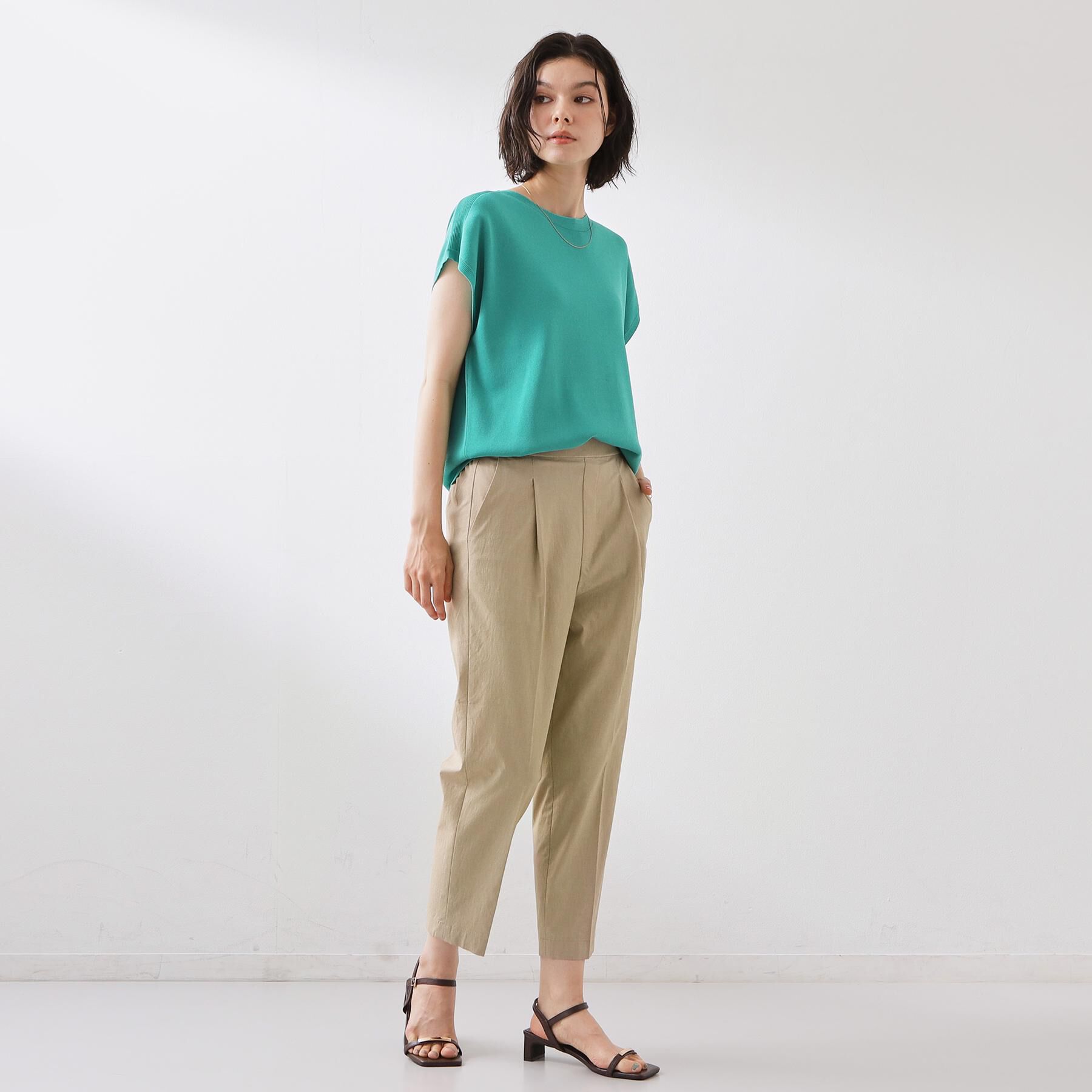 THE SHOP TK「【XS-XL/着丈選べる】細見えストレッチテーパードパンツ」|その他|