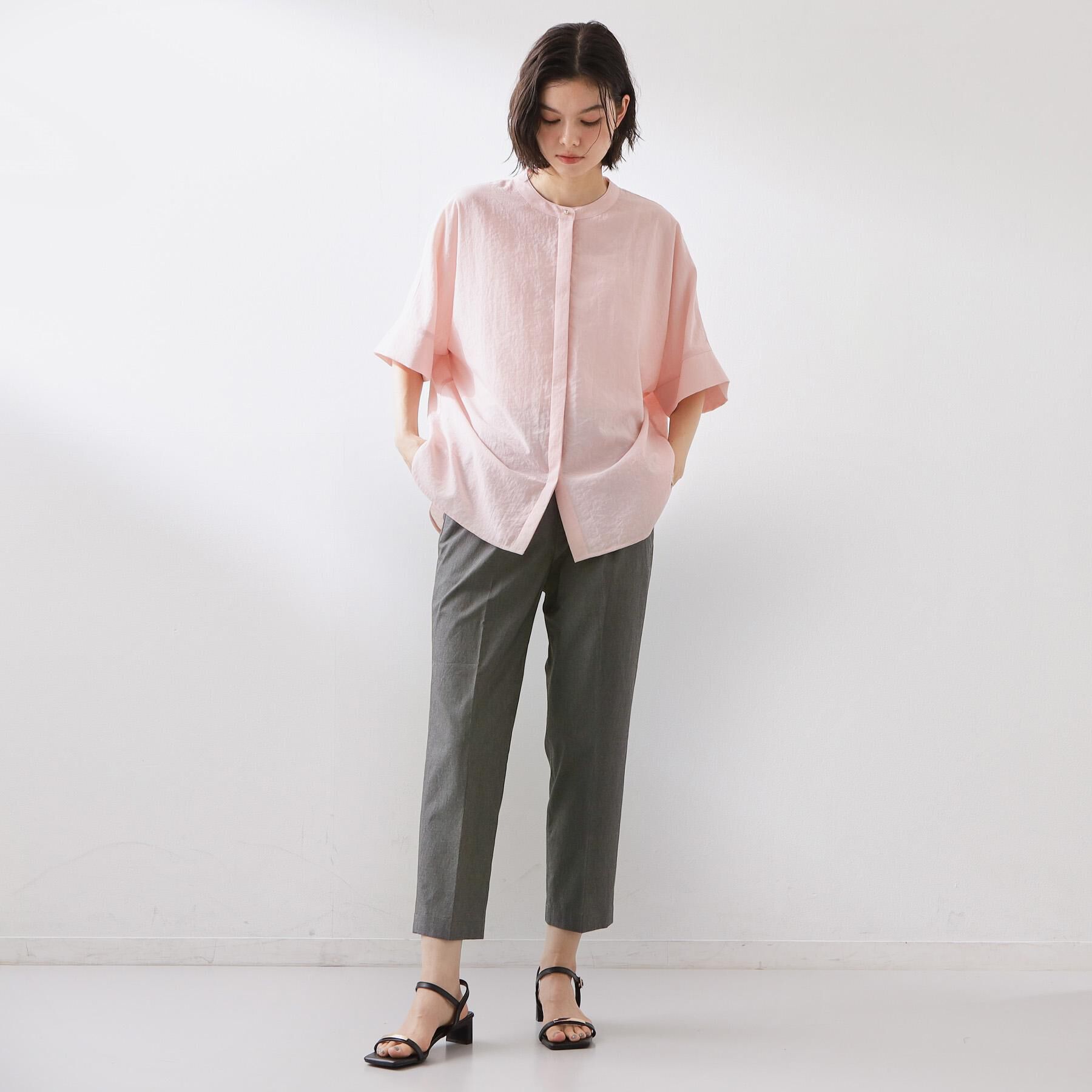 THE SHOP TK「【XS-XL/着丈選べる】細見えストレッチテーパードパンツ」|その他|