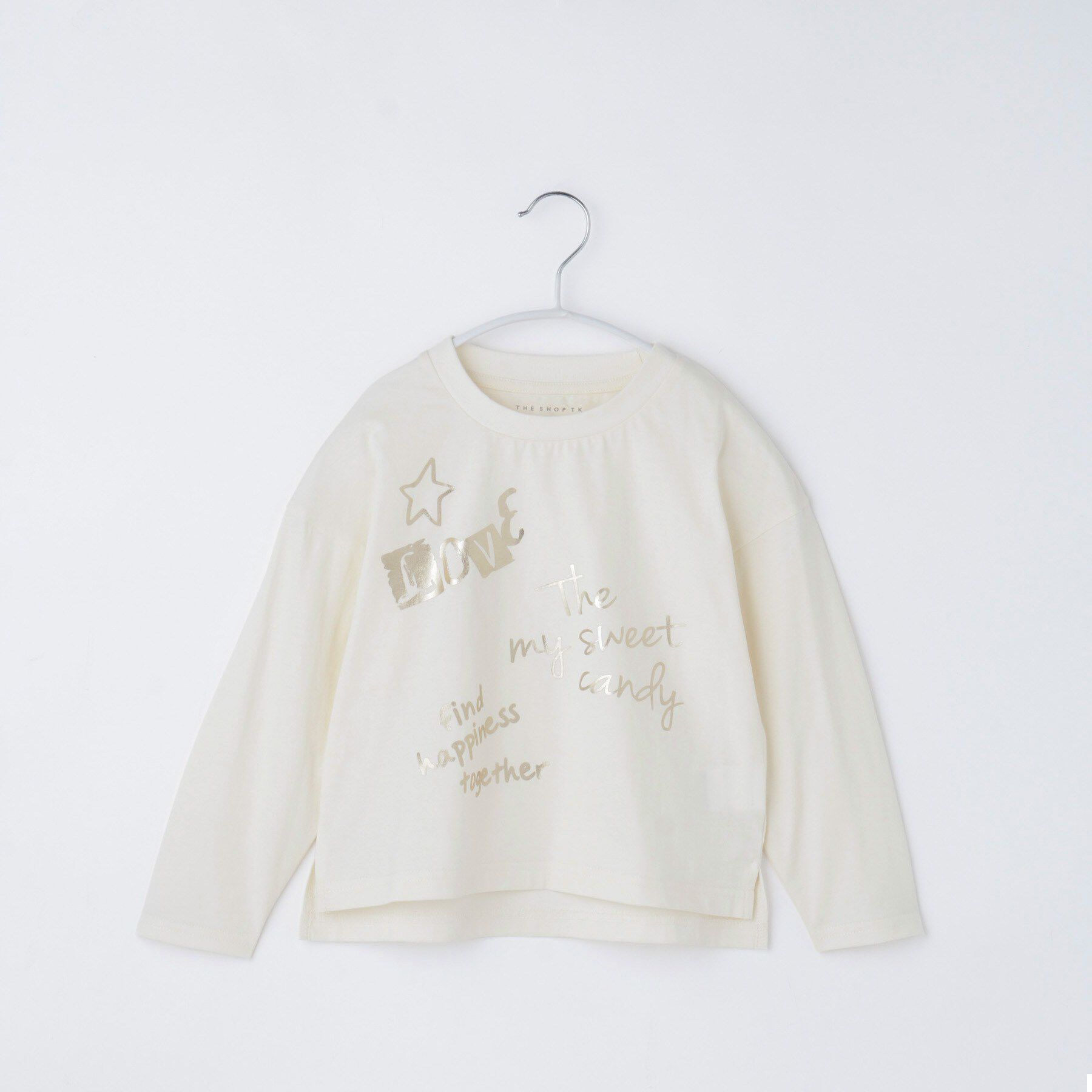 THE SHOP TK「【110-160/選べる5柄】アソートプリントロンT」|Tシャツ・カットソー|アイボリー(204)