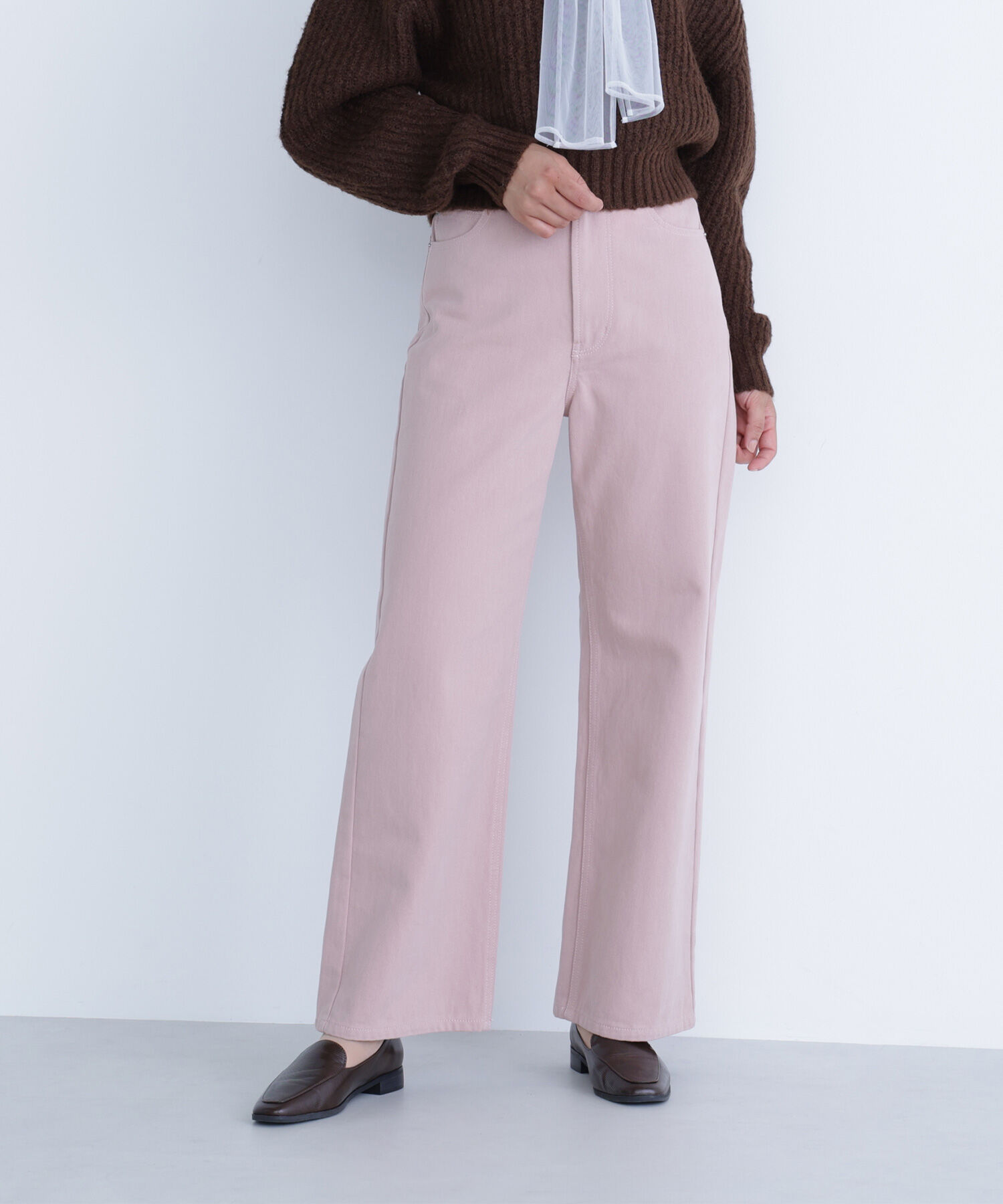  「＜ちょうど、いい服＞私に&ldquo;ちょうどいい&rdquo;ワイドストレートパンツ*」|その他|