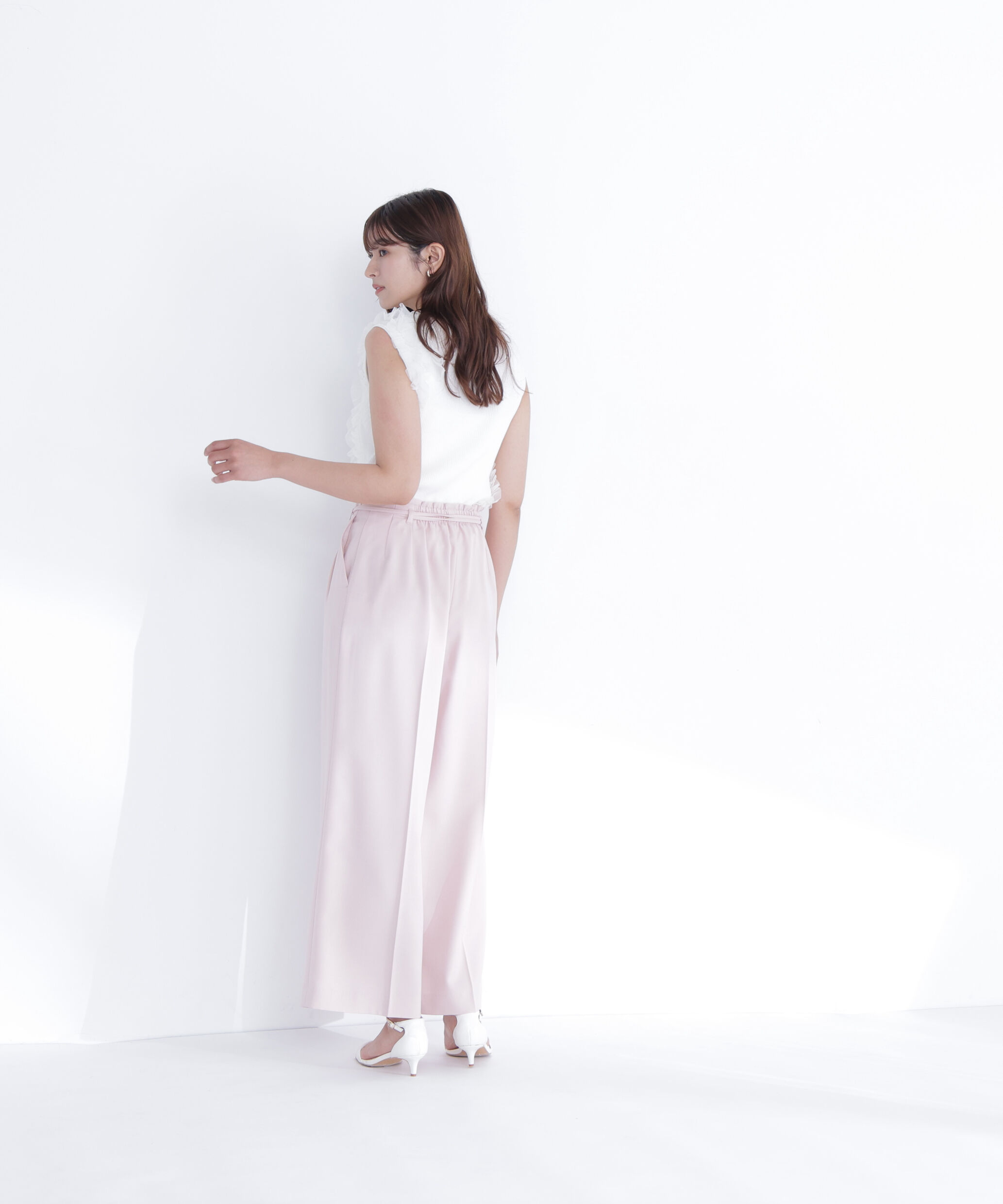  「ダブルベルトワイドパンツ」|その他|