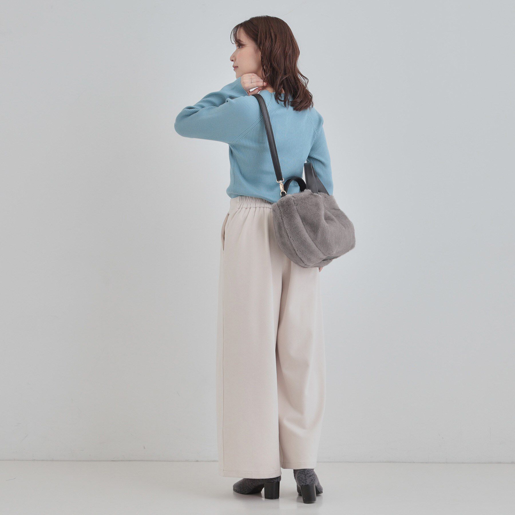 SHOO･LA･RUE「ファー2層2WAYトートバッグ」|トートバッグ|