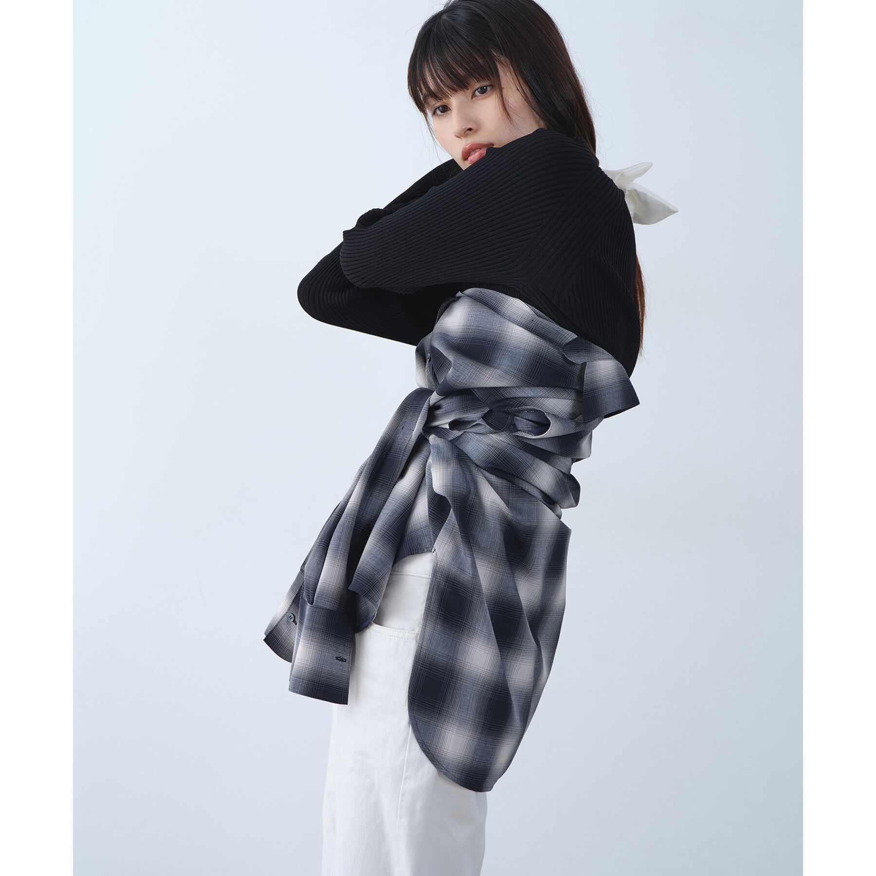 CODE A「shadow check over shirt」|シャツ・ブラウス|