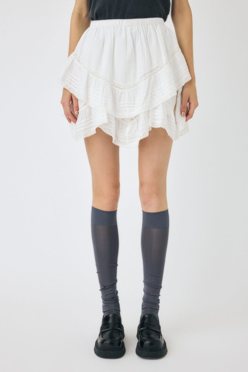 MOUSSY「DRAPE LACE MINI スカート」|スカート|