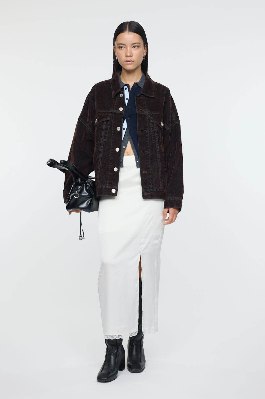 MOUSSY「DOUBLE LAYERED ニットシャツ」|シャツ・ブラウス|