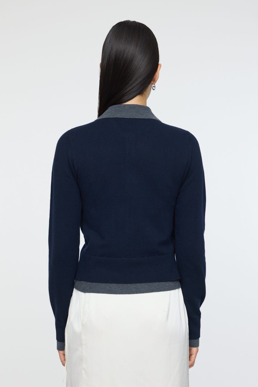 MOUSSY「DOUBLE LAYERED ニットシャツ」|シャツ・ブラウス|