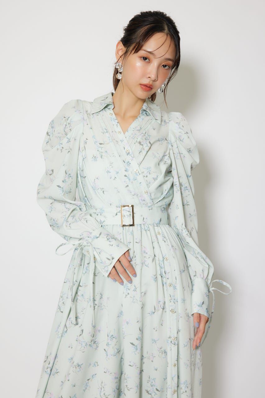 rienda「カシュクールフレアシャツワンピース」|ワンピース|